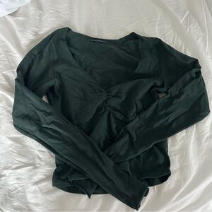 Brandy Melville Green Longsleeve Top